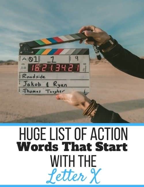 Action Words That Start With X
