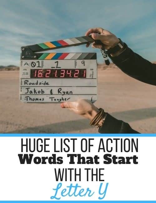 Action Words That Start With Y