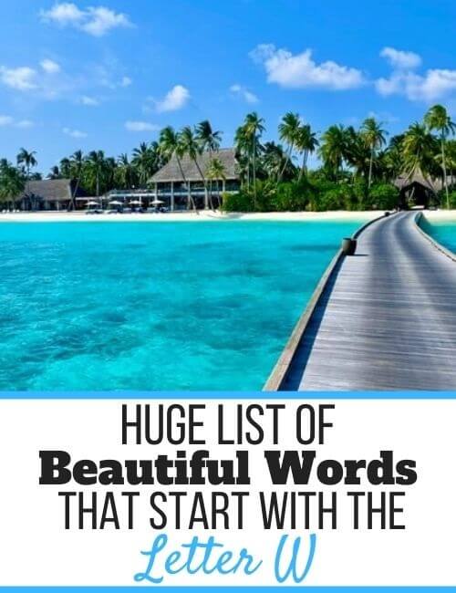 Beautiful Words That Start With W