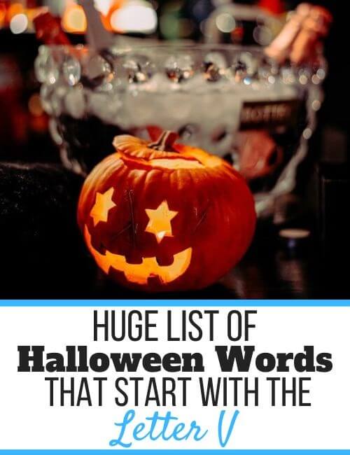 Halloween Words That Start With V